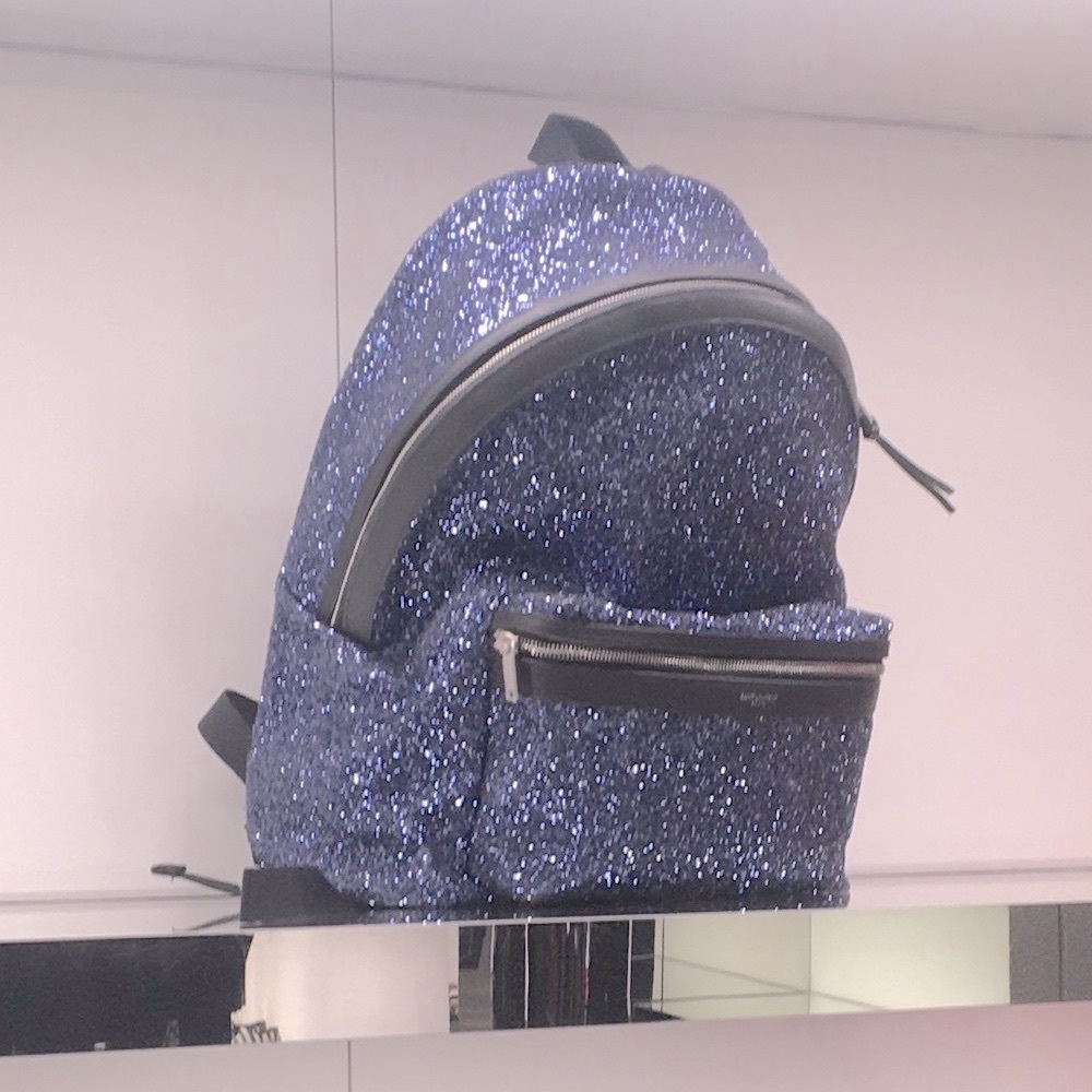 ✨Saint Laurent✨City Glitter Blue Backpack